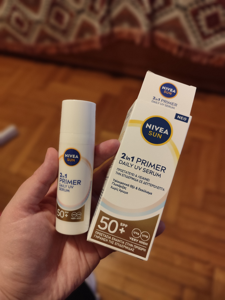 Nivea 2in1 Primer Αντηλιακό Serum Προσώπου SPF50+ 30ml