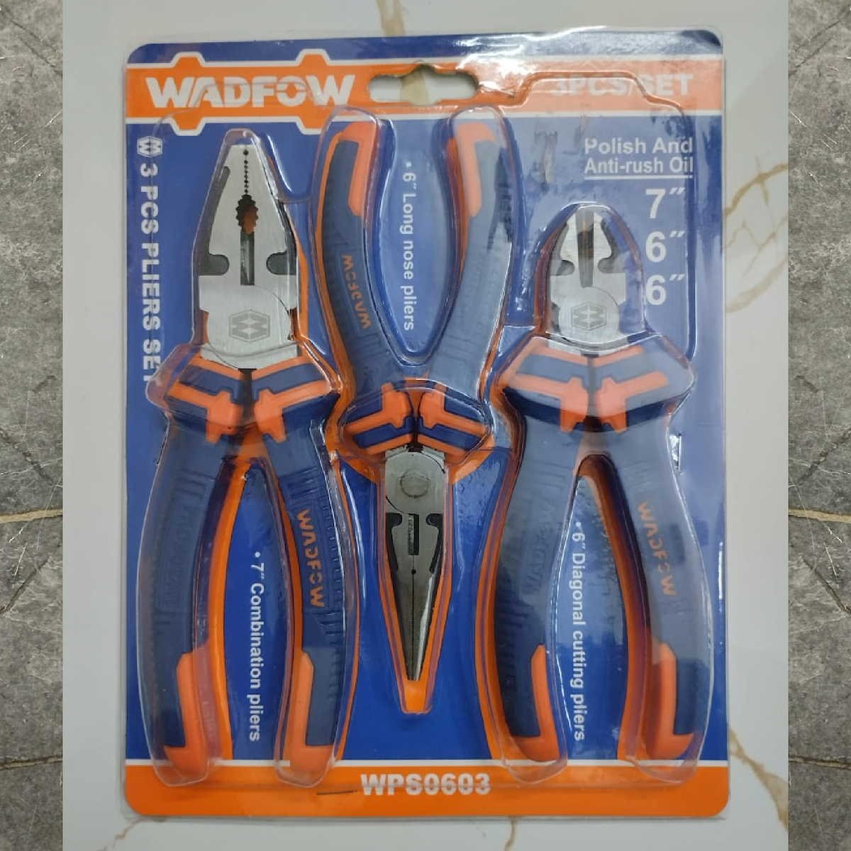 Wadfow Σετ Πένσες Μήκους 114.3mm 8τμχ