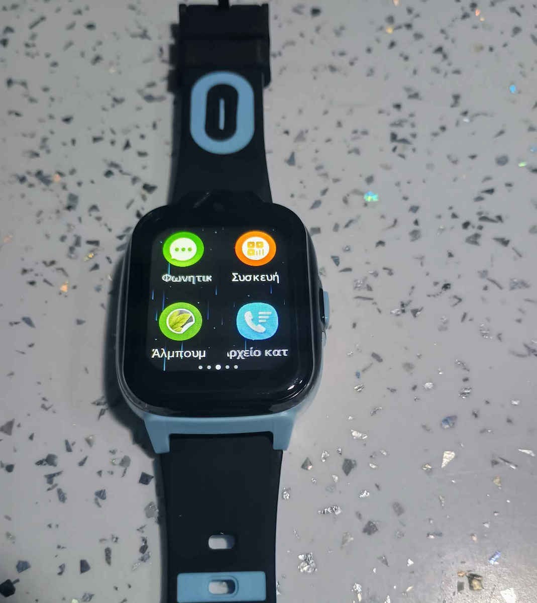 Hoco Kids Digital Watch with GPS and Rubber/Plastic Strap Blue