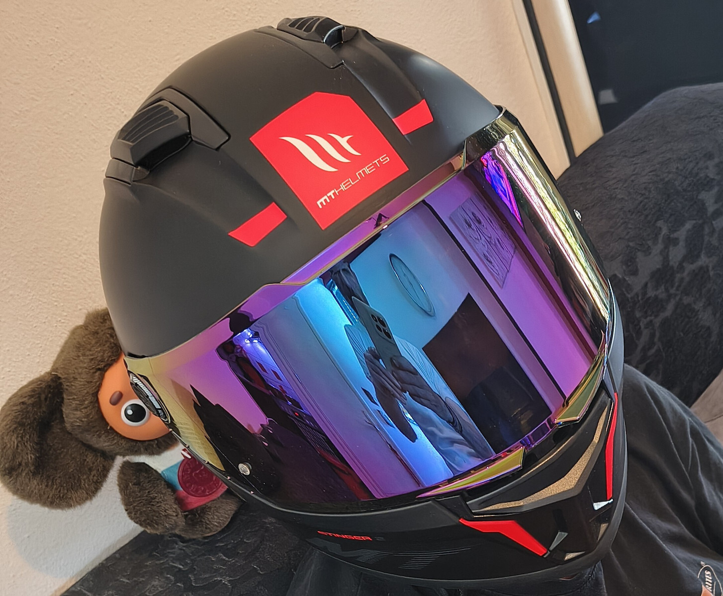 MT Helmet Visor Mirror MTHUNIZEL128