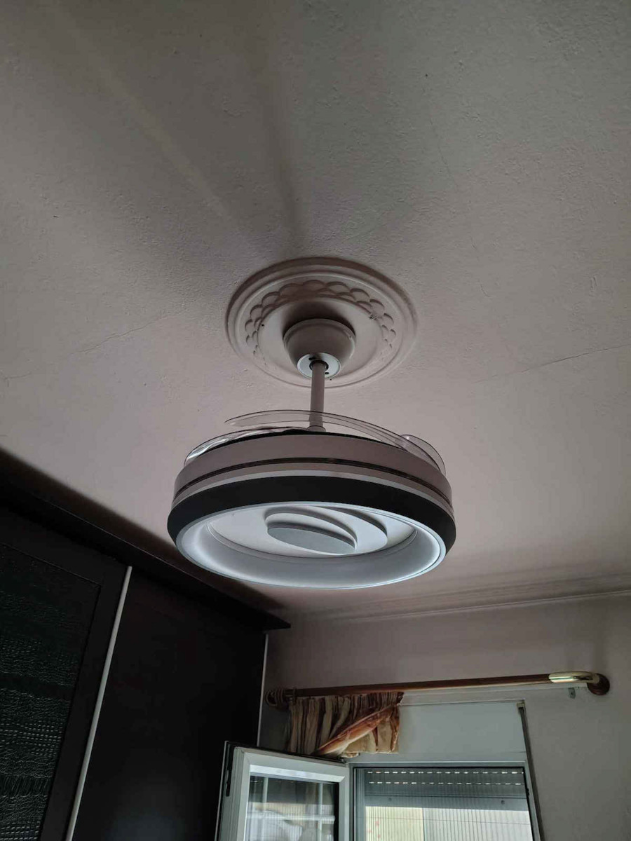 Life Eternity Deckenventilator 108cm Mit Leuchte Transparent / Weiß
