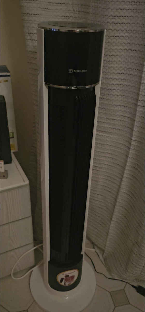 Morris Tower Fan 45W with Remote Control White