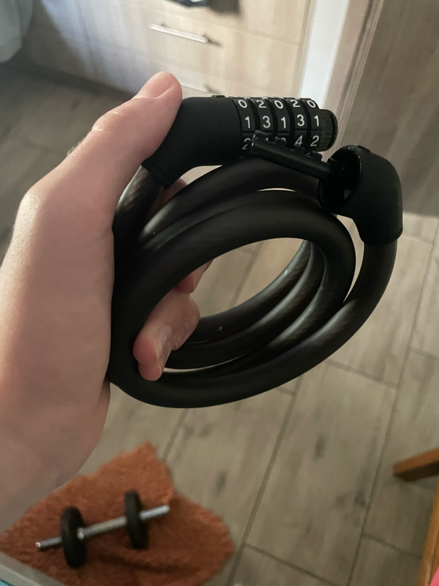 Xiaomi Electric Scooter Cable Lock Accessory for Electric Scooter Numeric Lock Xiaomi in Black Color BHR6751GL