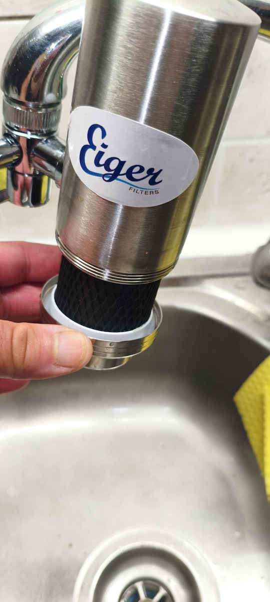 Eiger Faucet Water Filter Activated Carbon 0.5 μm