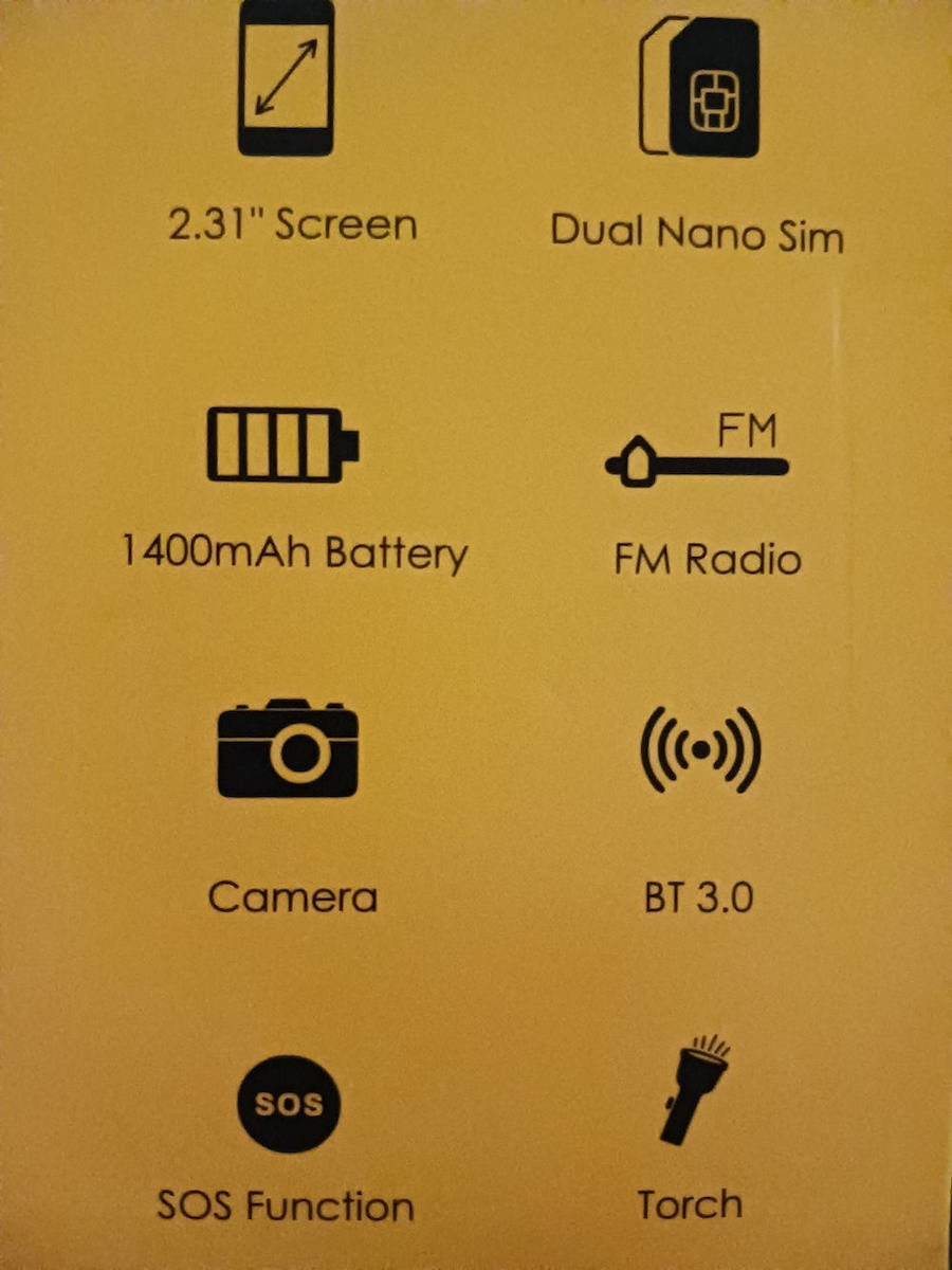 Powertech Sentry Eco II Dual SIM Κινητό με Κουμπιά (Ελληνικό Μενού) Μαύρο