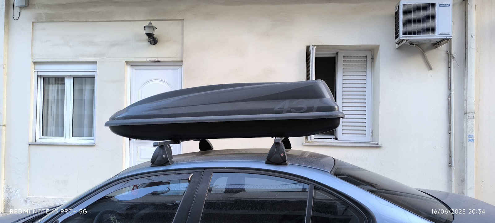 Cam Sport 431 Μπαγκαζιέρα Οροφής Αυτοκινήτου 430lt Γκρι