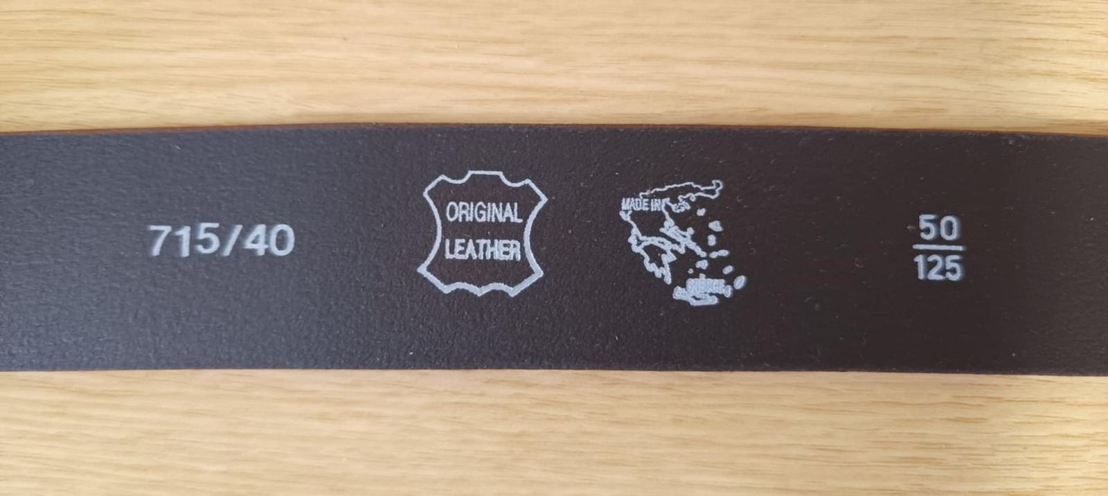 Wide Men's Belt Leather Brown