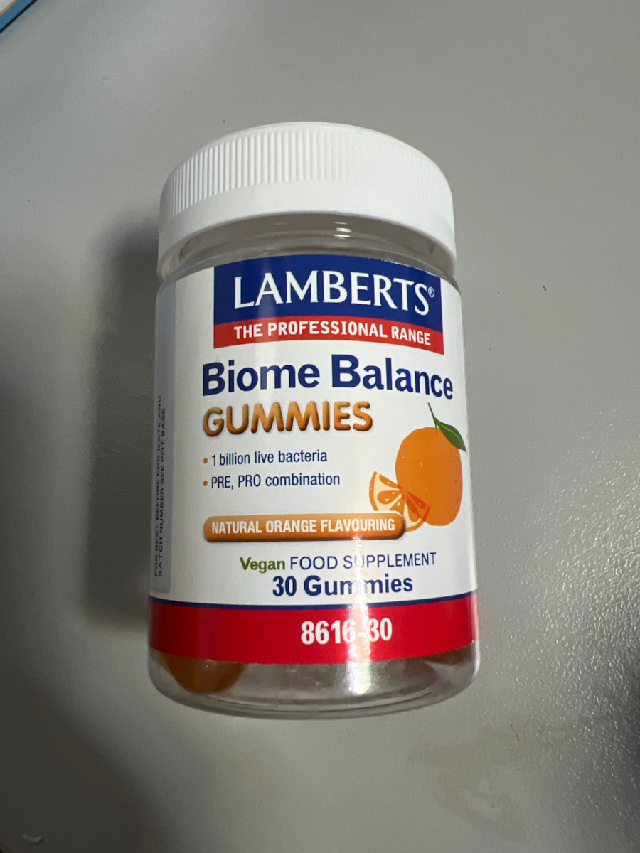 Lamberts Biome Balance Gummies Добавка с Пробиотици и Пребиотици 30 Желета Портокал
