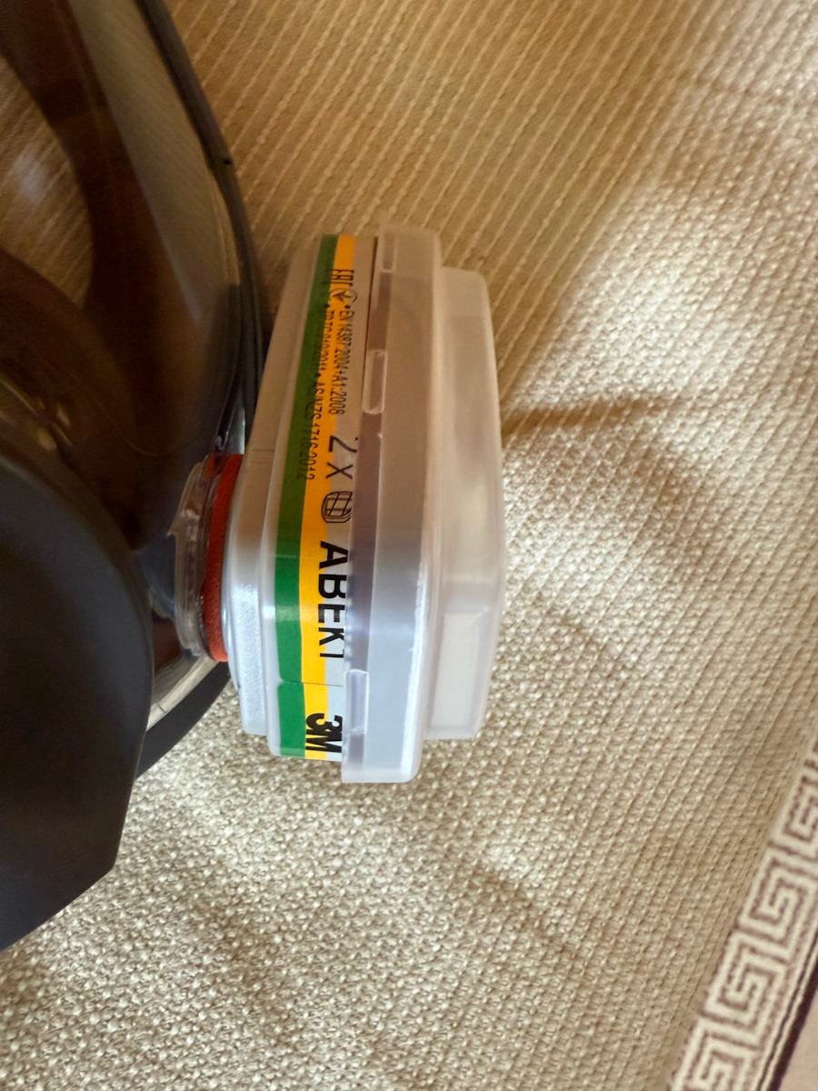 3M Mask Full Face without Filters 6800 Gray