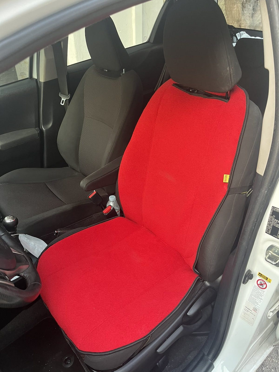 Autocover Car Seat Back Towel Red