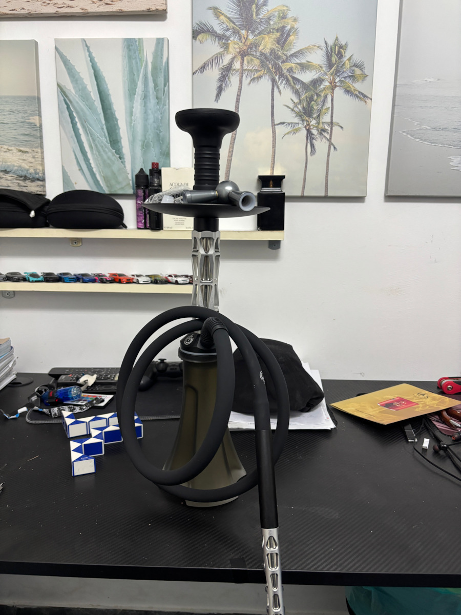 El-badia Ναργιλές C7 Τριπλός Αιγυπτιακός Carbon 56cm