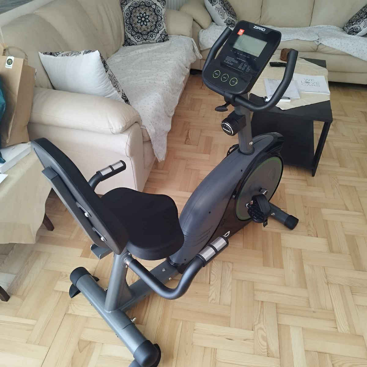 Zipro Easy Καθιστό Ποδήλατο Γυμναστικής Μαγνητικό με Ροδάκια