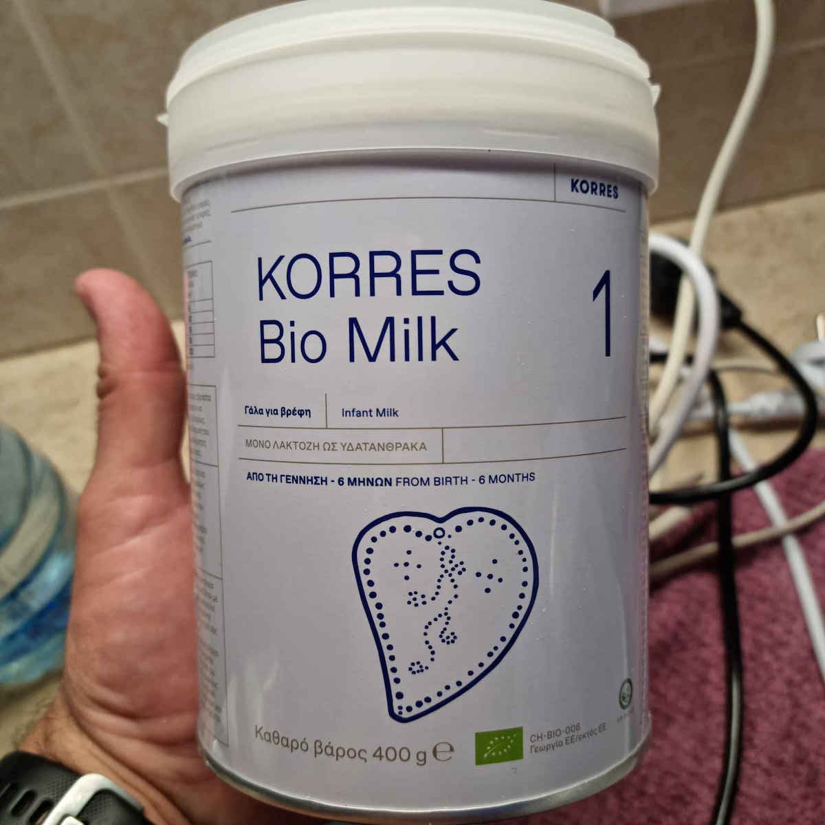 Korres Milk Powder Bio Milk 1 Gluten-Free for 0m++ Months 400gr