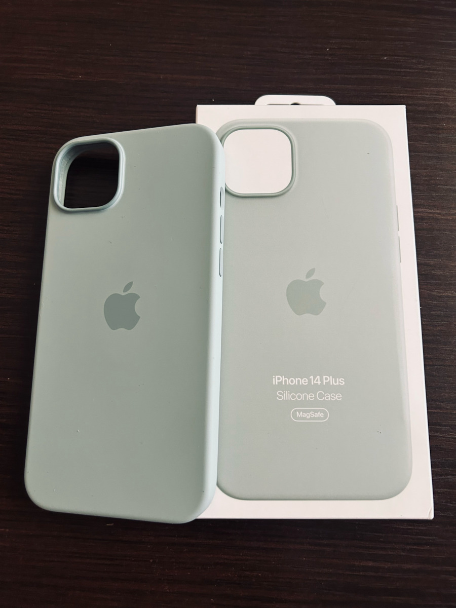 Apple Umschlag Rückseite Silikon Chalk Pink (iPhone 14 Plus)