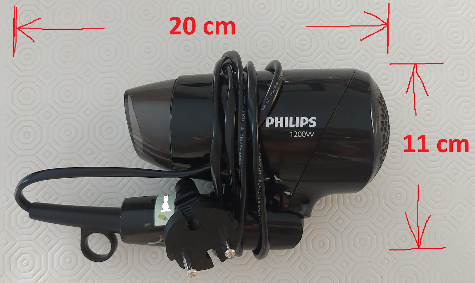 Philips Essential Care Travel Hair Dryer 1200W BHC010/10