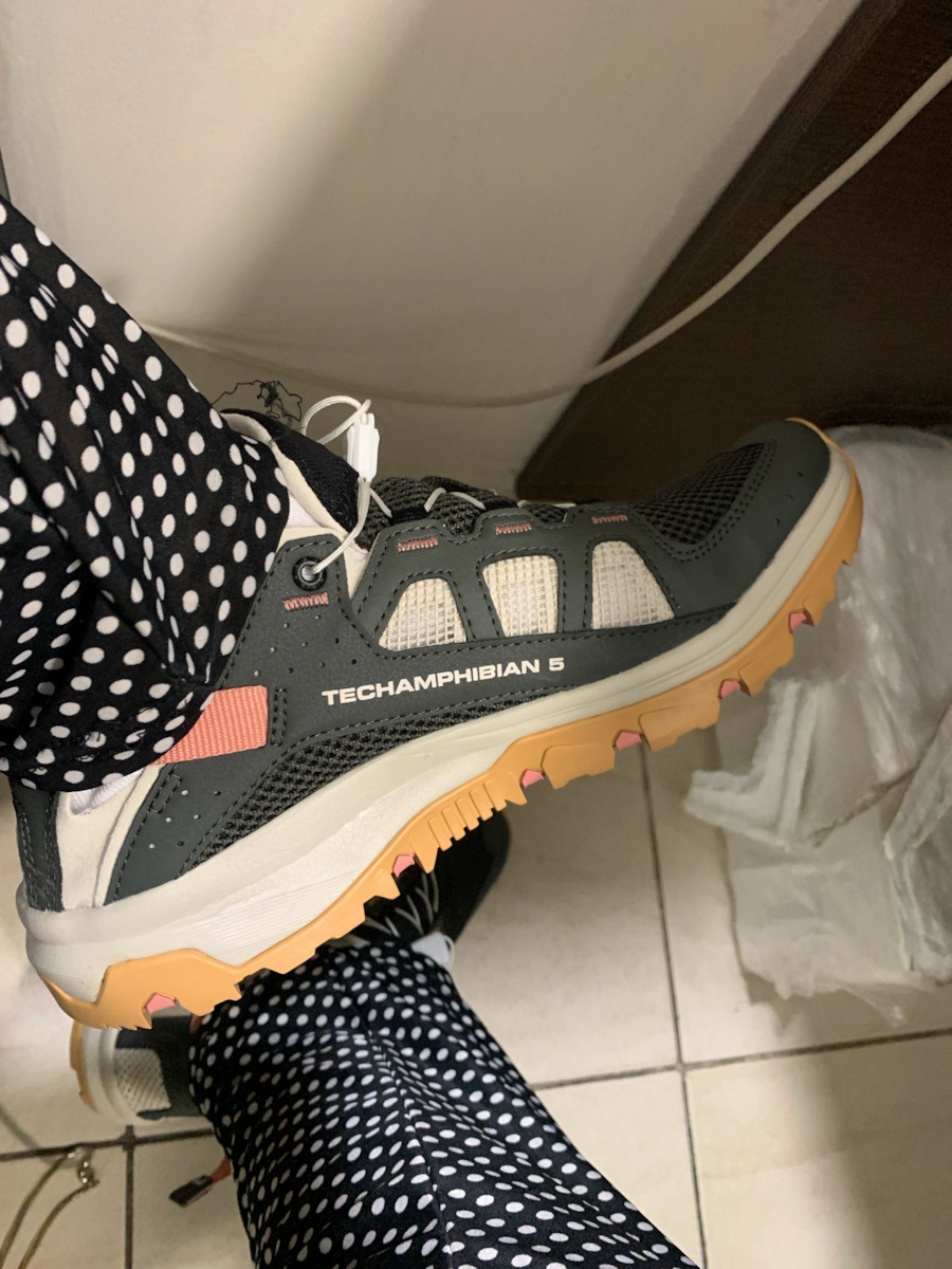 Techamphibian 5 Γυναικεία Αθλητικά Παπούτσια Trail Running Peat - Rainy Day - Hyma Pink