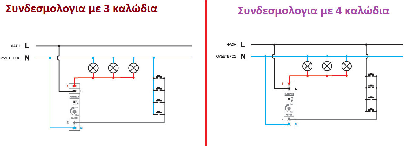 Master KL4000 Time-Lag Switch 7min 3 & 4 Wires