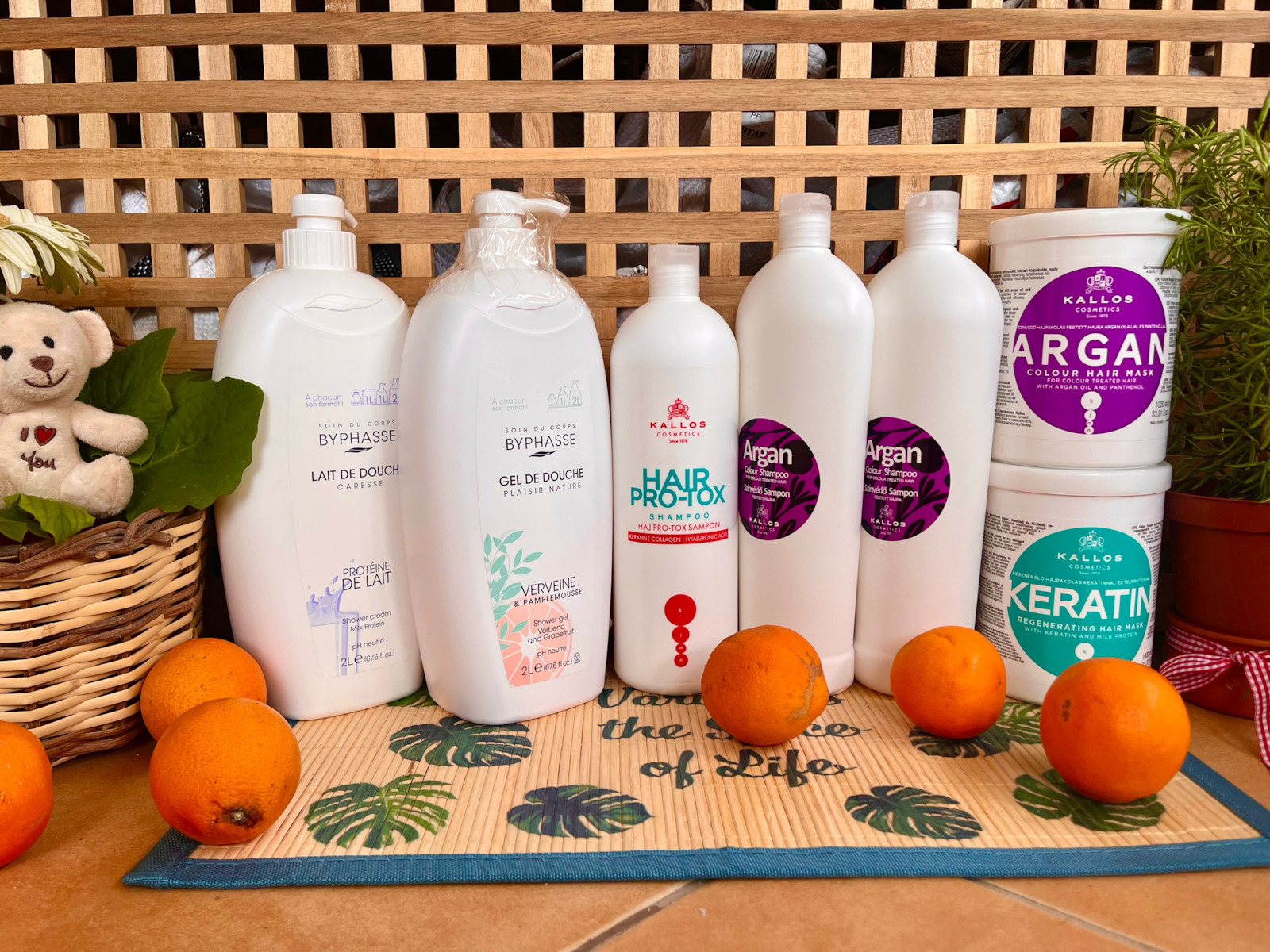 Kallos Argan Colour Shampoos Reconstruction/Nourishment & Shine for Coloured Hair 1000ml