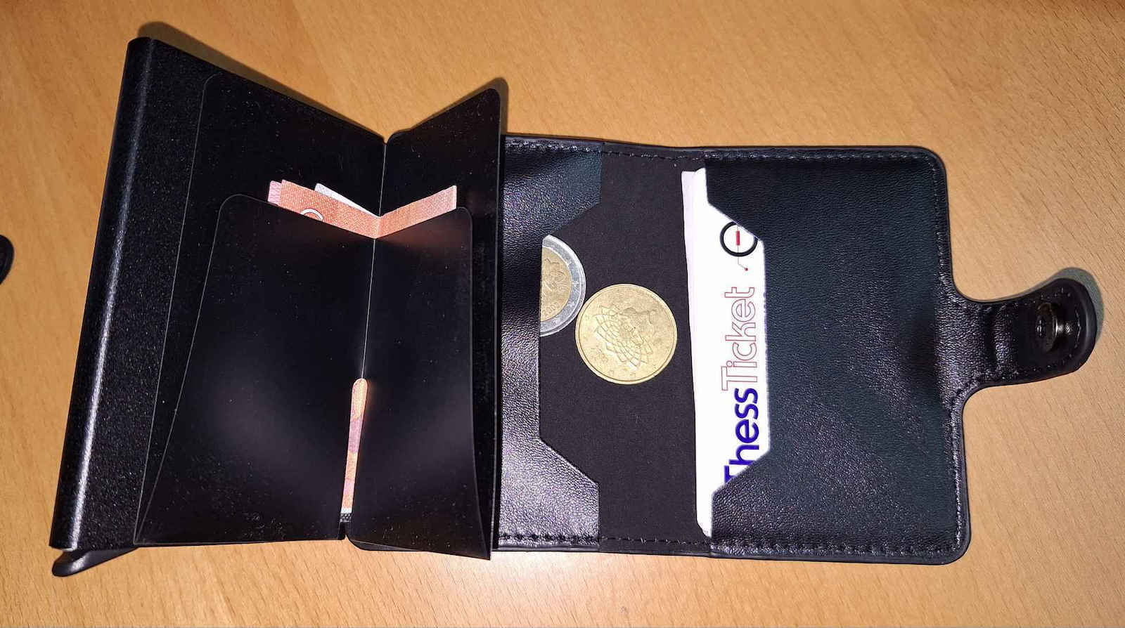 Men's Wallet Cards with RFID Black
