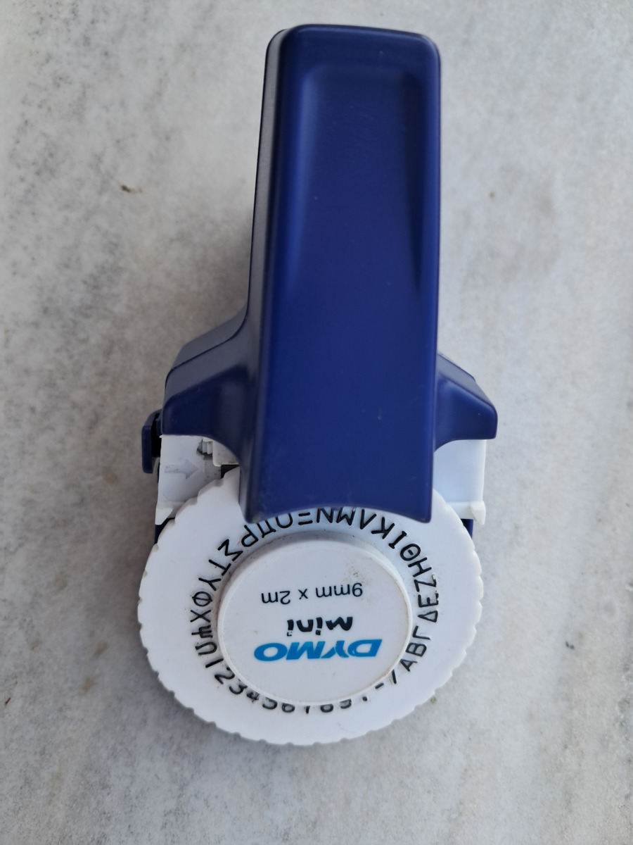 Dymo Ταινία Ετικετογράφου 3m x 9mm σε Μπλε Χρώμα Συμβατή με Dymo LetraTag/LT