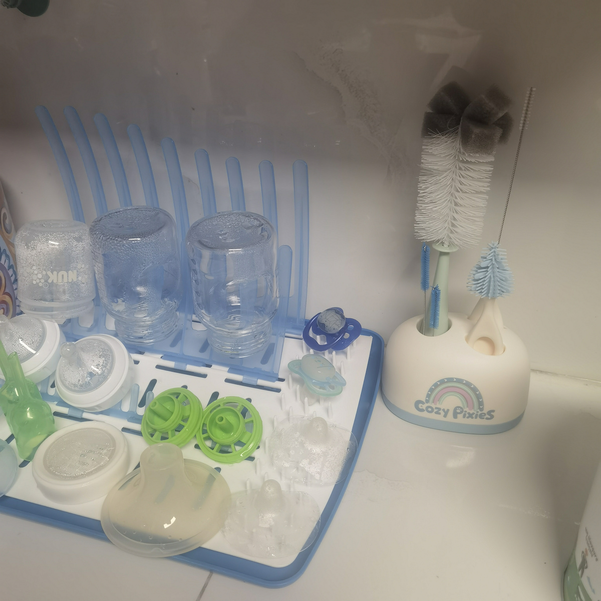 Dr. Brown's Drying Rack for 12 Baby Bottles Blue 1pcs