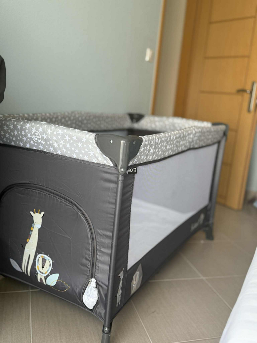 Moni Safari Playpen Graphite 125x65cm