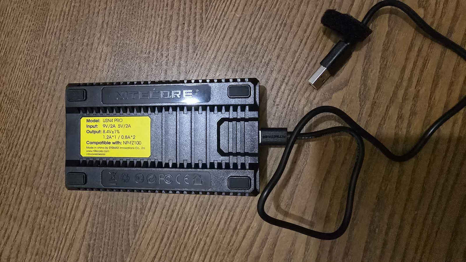 NiteCore Διπλός Φορτιστής Μπαταρίας USN4 Pro Συμβατός με Sony