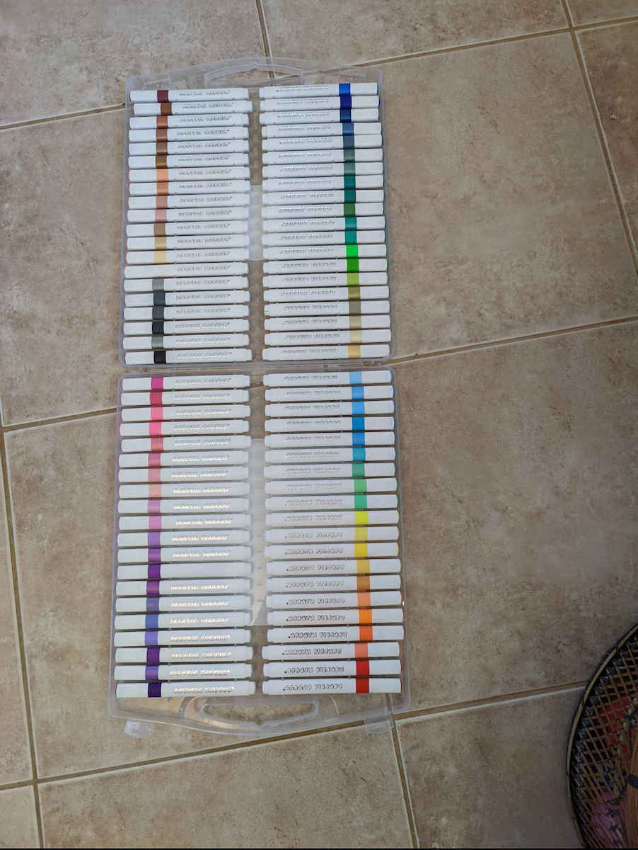 Acrylic Single-Sided Markers Set 80pcs Kh-03929