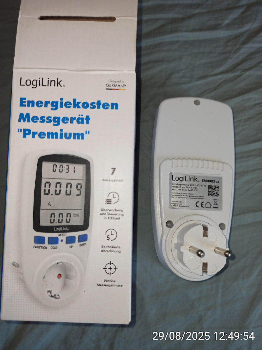 LogiLink Logilight Electrical Meter Socket 3.68kW