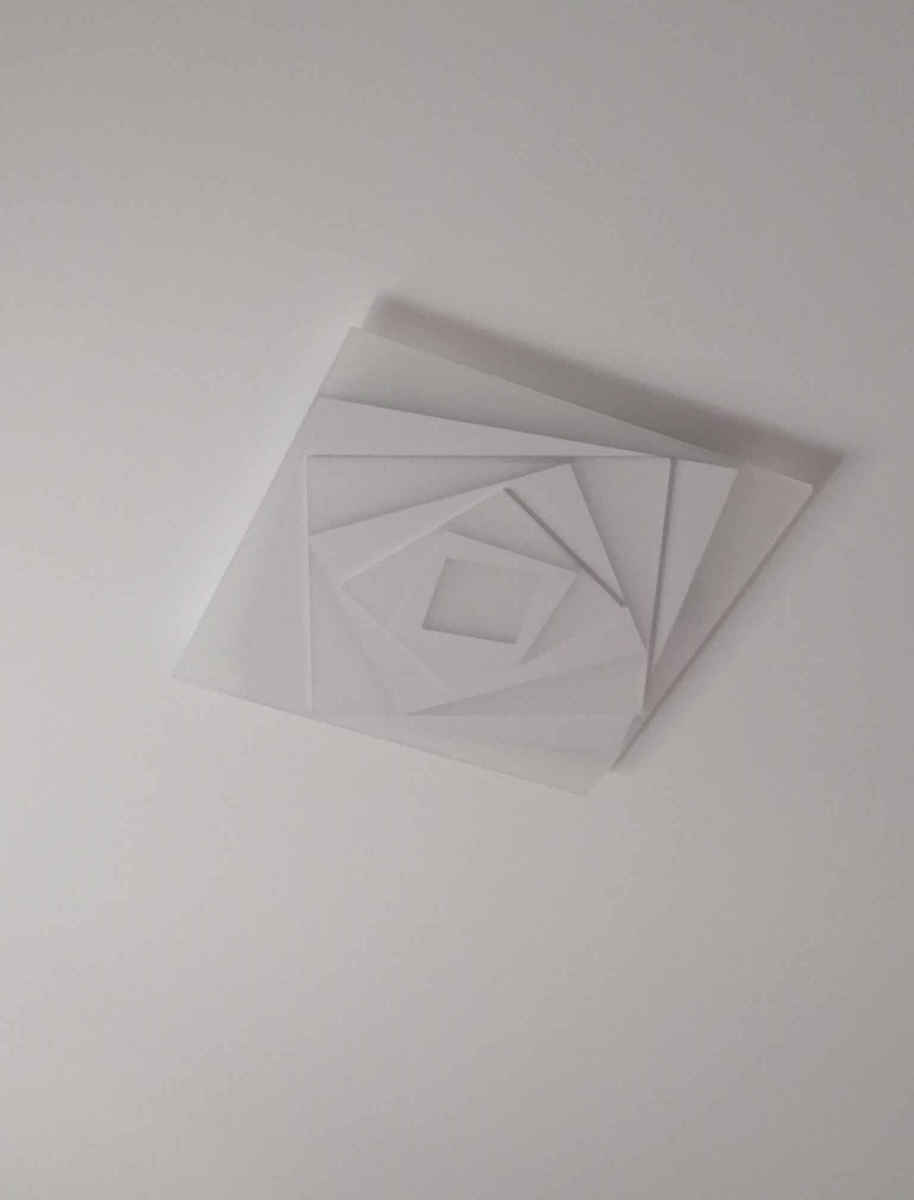 Sun Light Πλαφονιέρα Οροφής 55εκ. Ασημί με Ενσωματωμένο LED και Τηλεχειριστήριο
