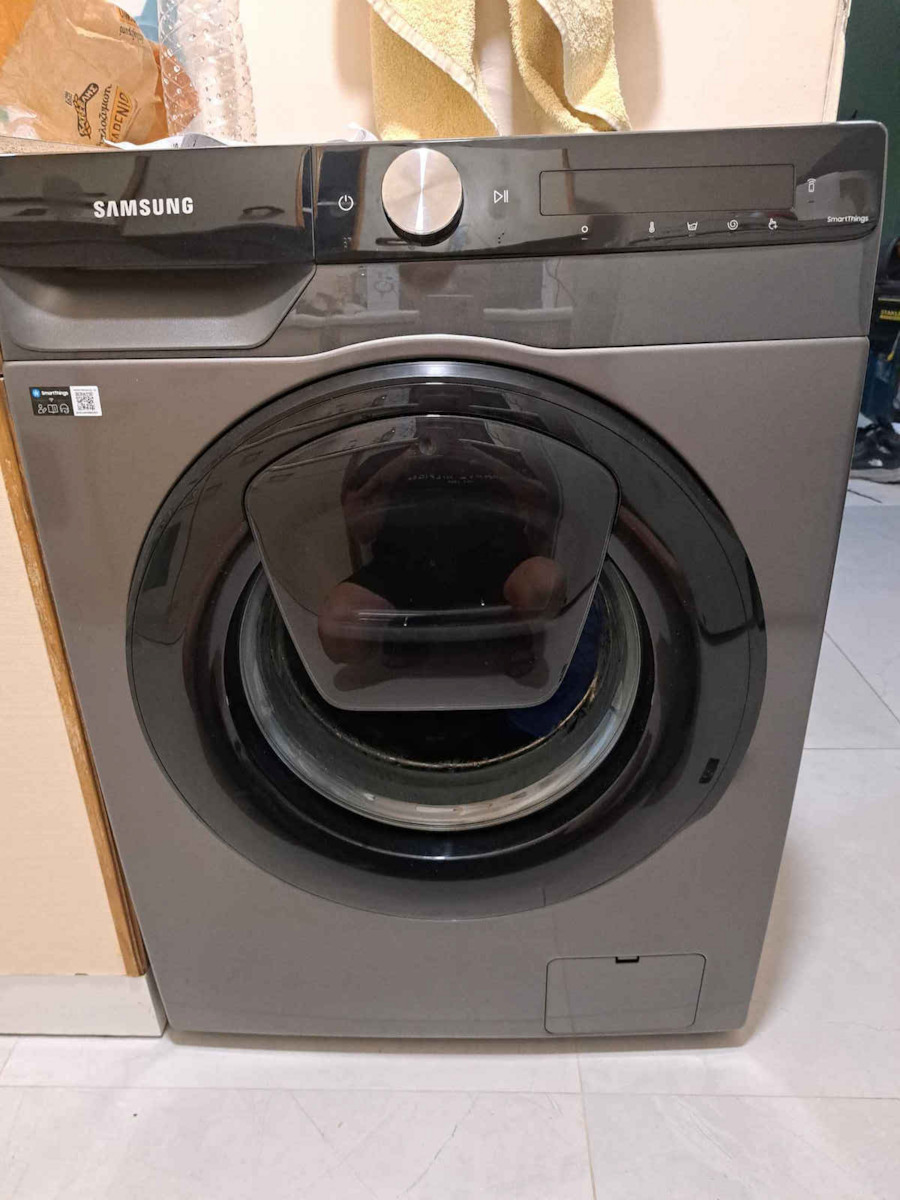 Samsung Πλυντήριο Ρούχων 9kg με Τεχνολογία Ατμού 1400 Στροφών Ecobubble WW90T554DAW/S7