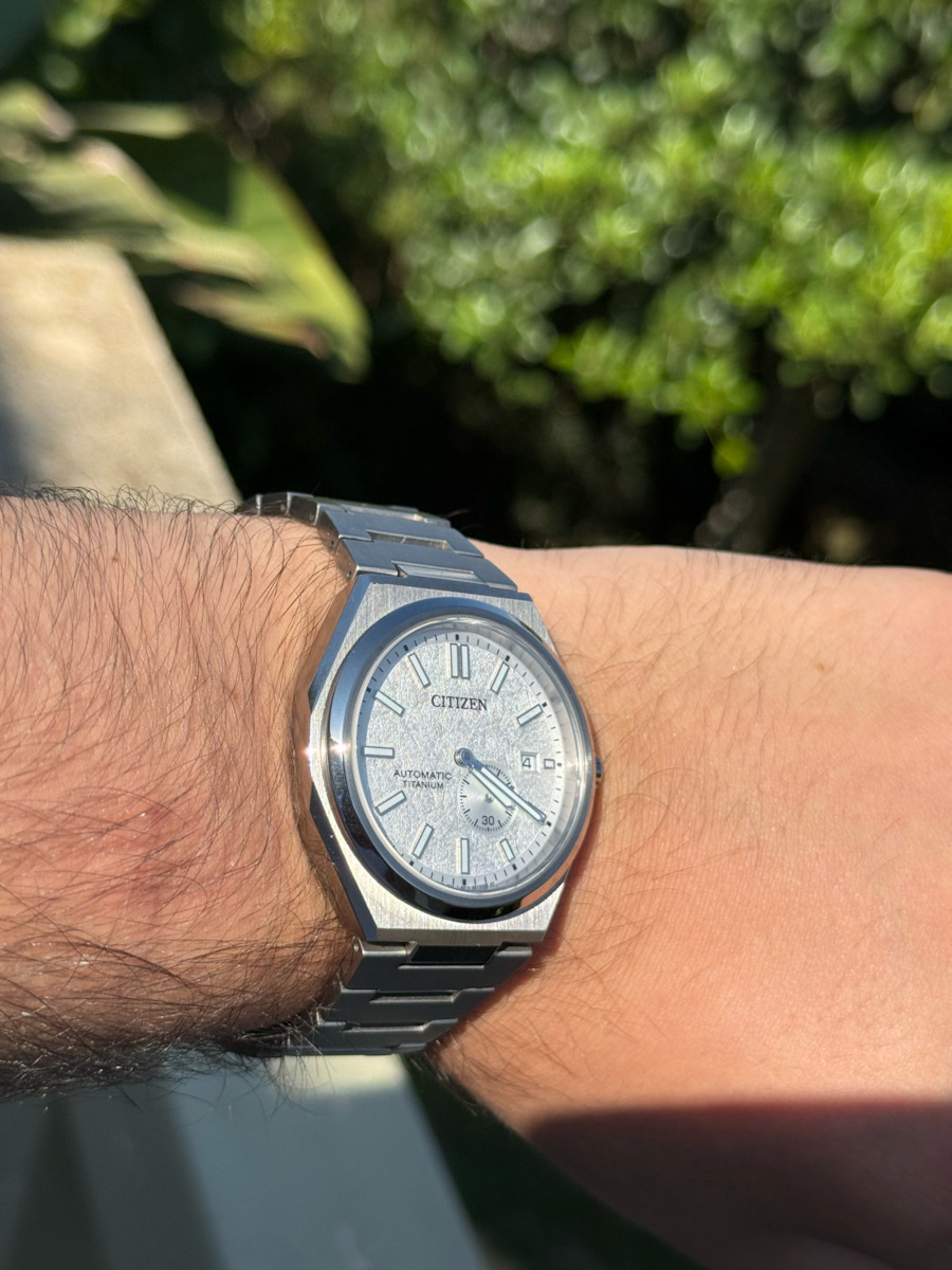 Citizen Ανδρικό Ρολόι 41mm Αυτόματο με Ασημί Μεταλλικό Μπρασελέ