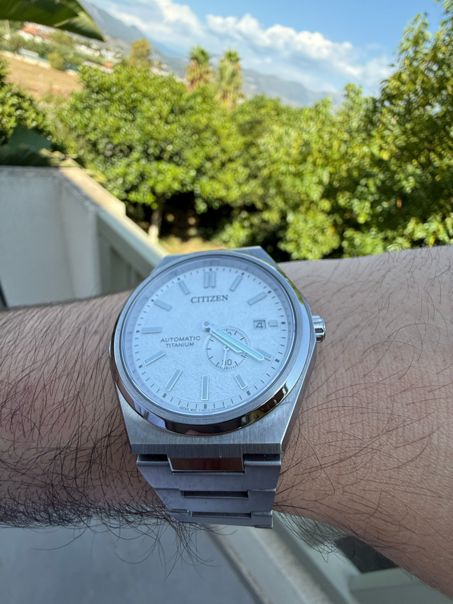 Citizen Ανδρικό Ρολόι 41mm Αυτόματο με Ασημί Μεταλλικό Μπρασελέ