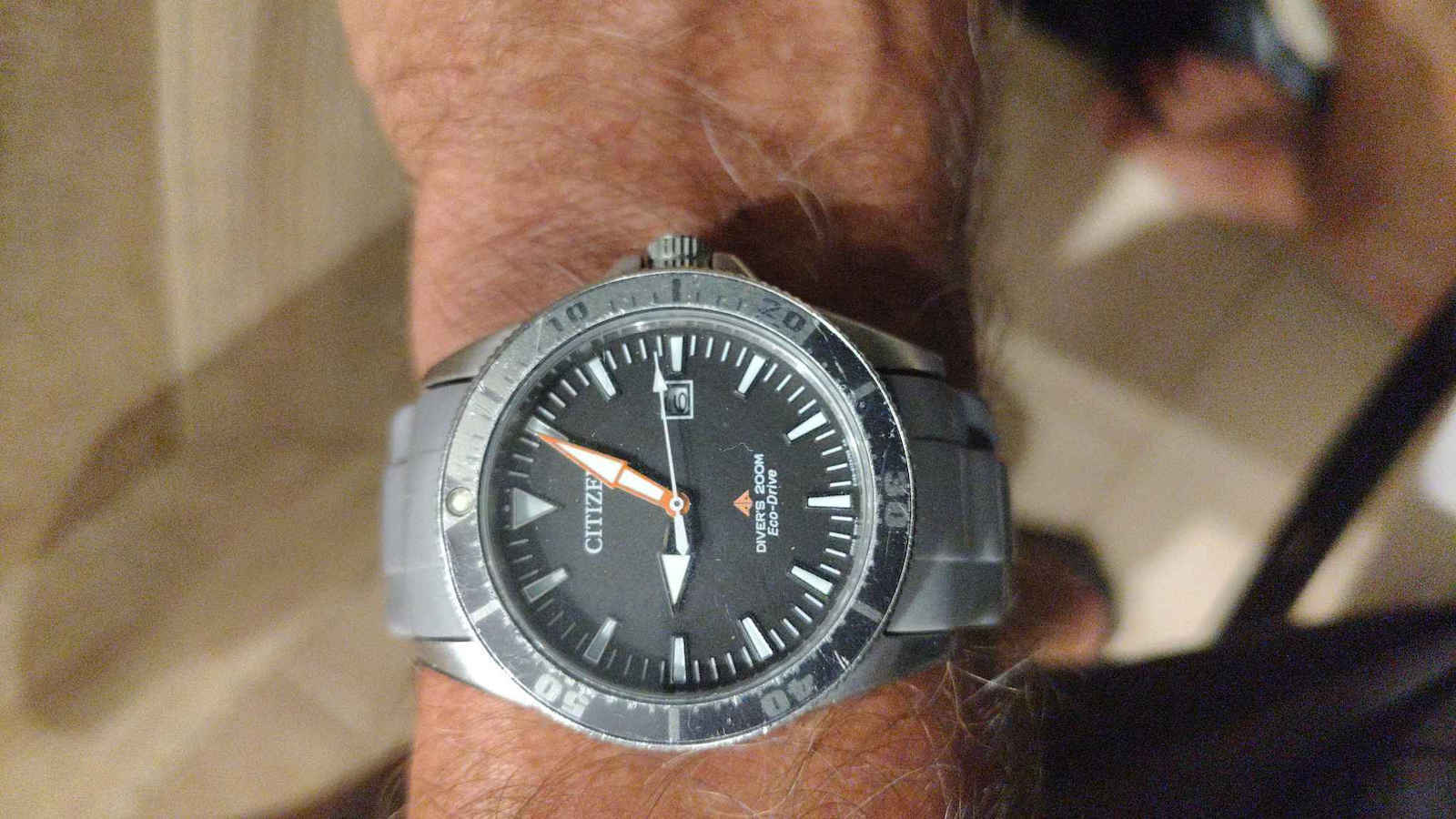 Citizen Promaster Мъжки Часовник 41mm Eco - Drive с Черна Каучукова Каишка