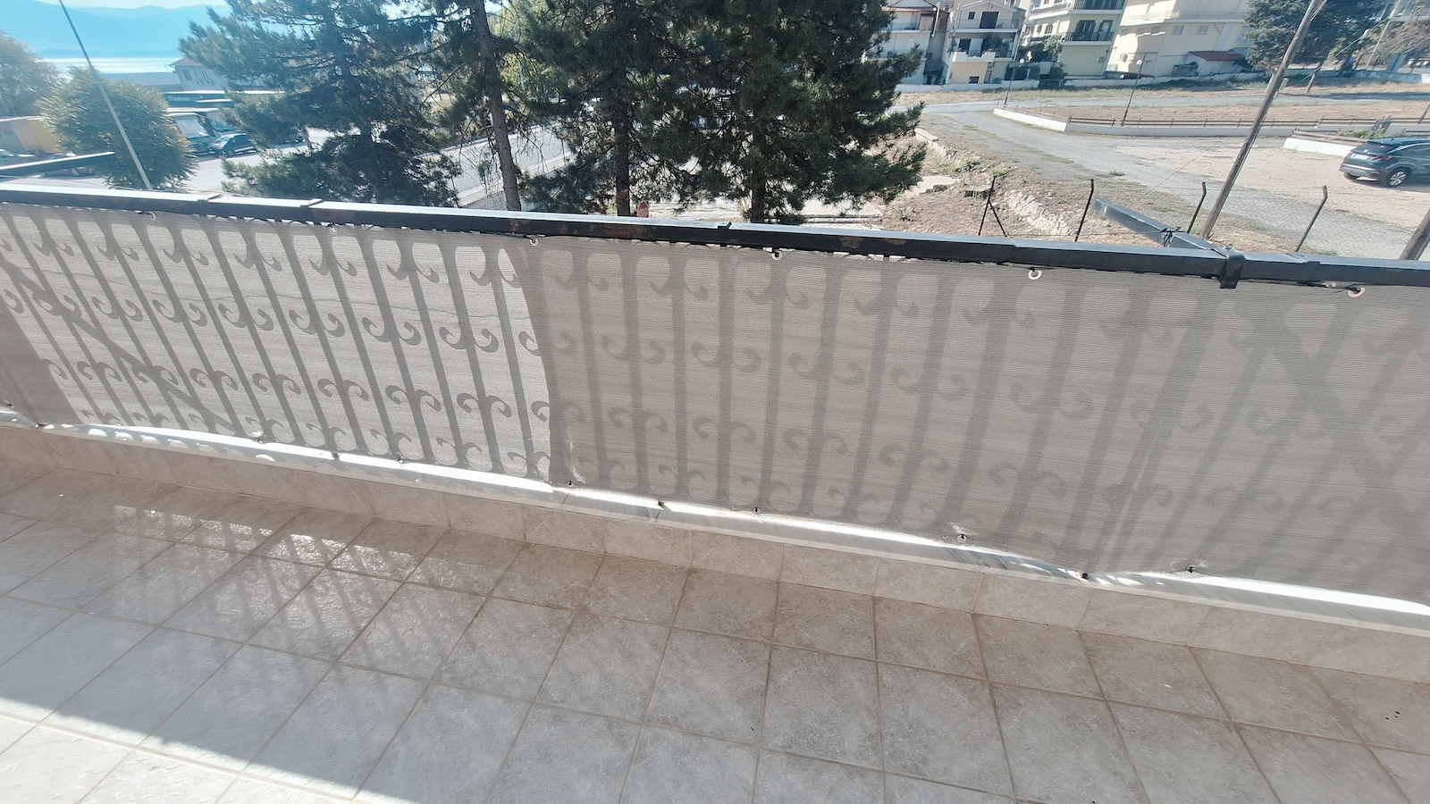 Grasher Rectangular Shade Divider Gray With Hoop 0.75x6m 160gr/m²