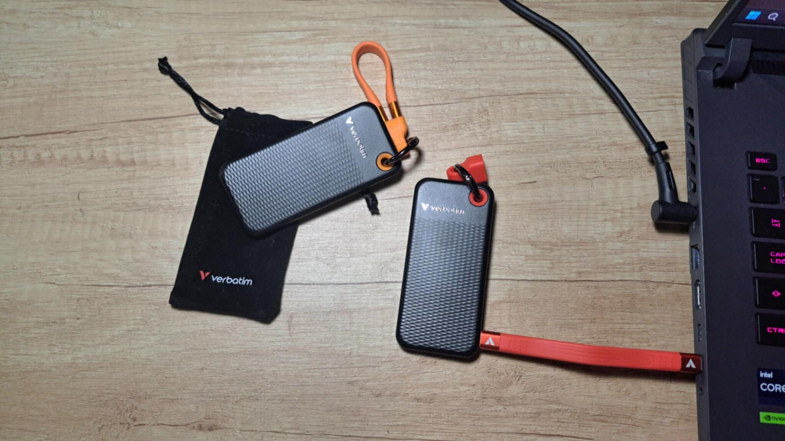 Verbatim Pocket USB 3.2 External SSD 1TB M.2 Black / Grey