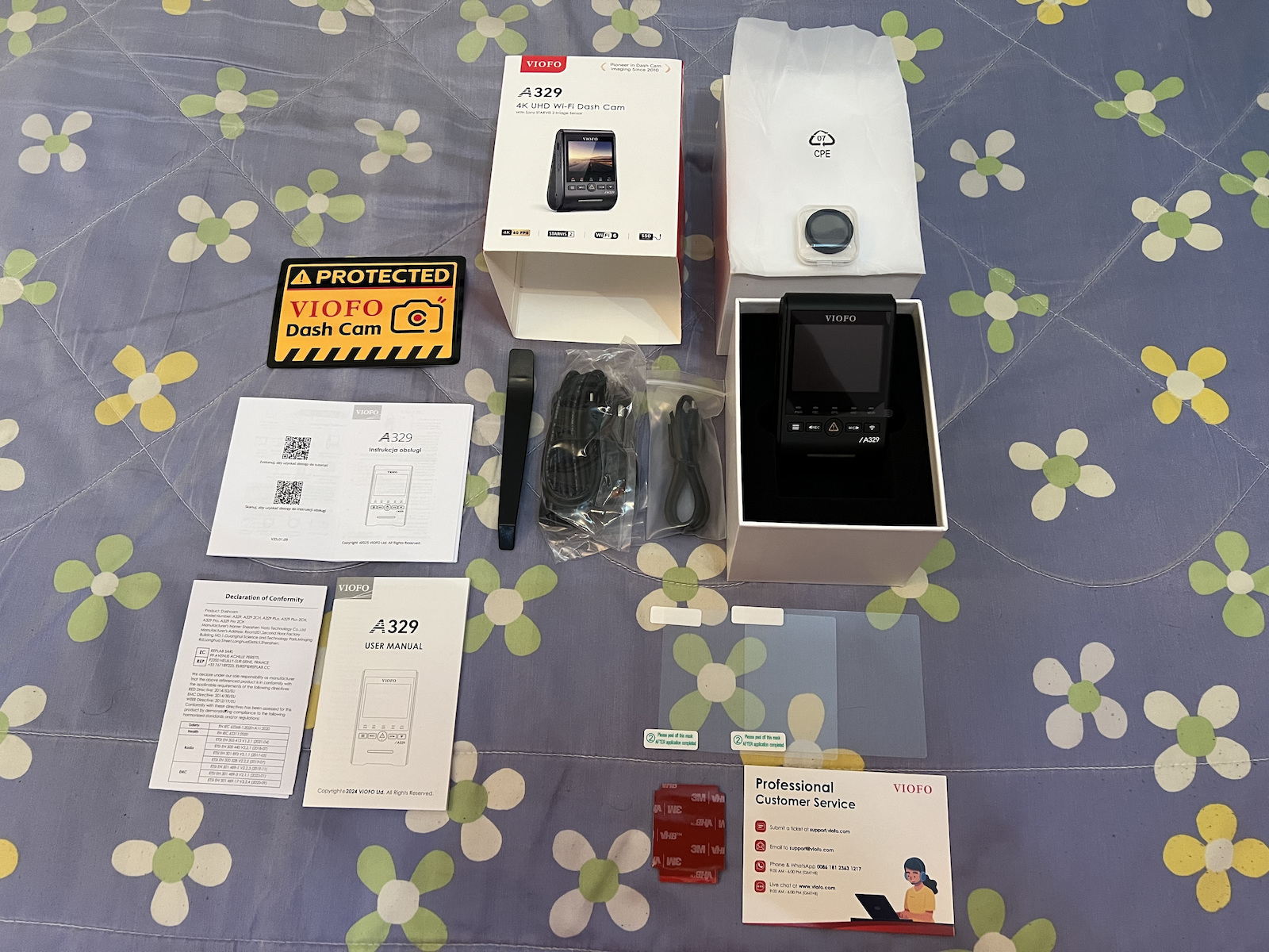 Viofo Κάμερα DVR Αυτοκινήτου 4K με Οθόνη Wi-Fi, GPS