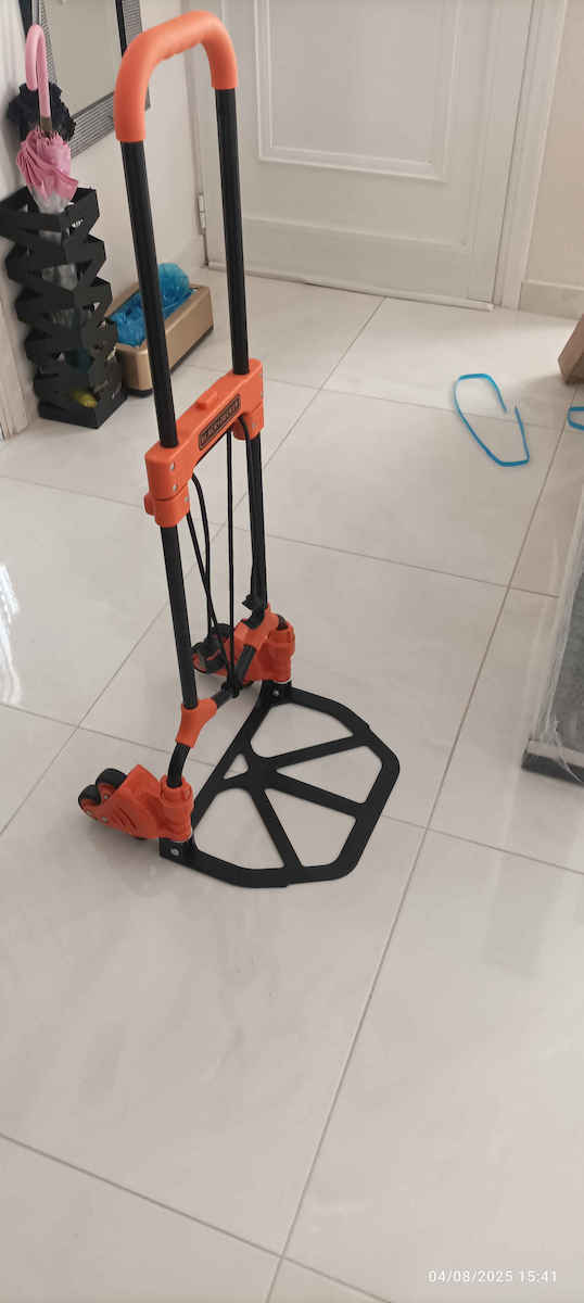 Black & Decker Transport Trolley Foldable for Weight Load up to 65kg Orange