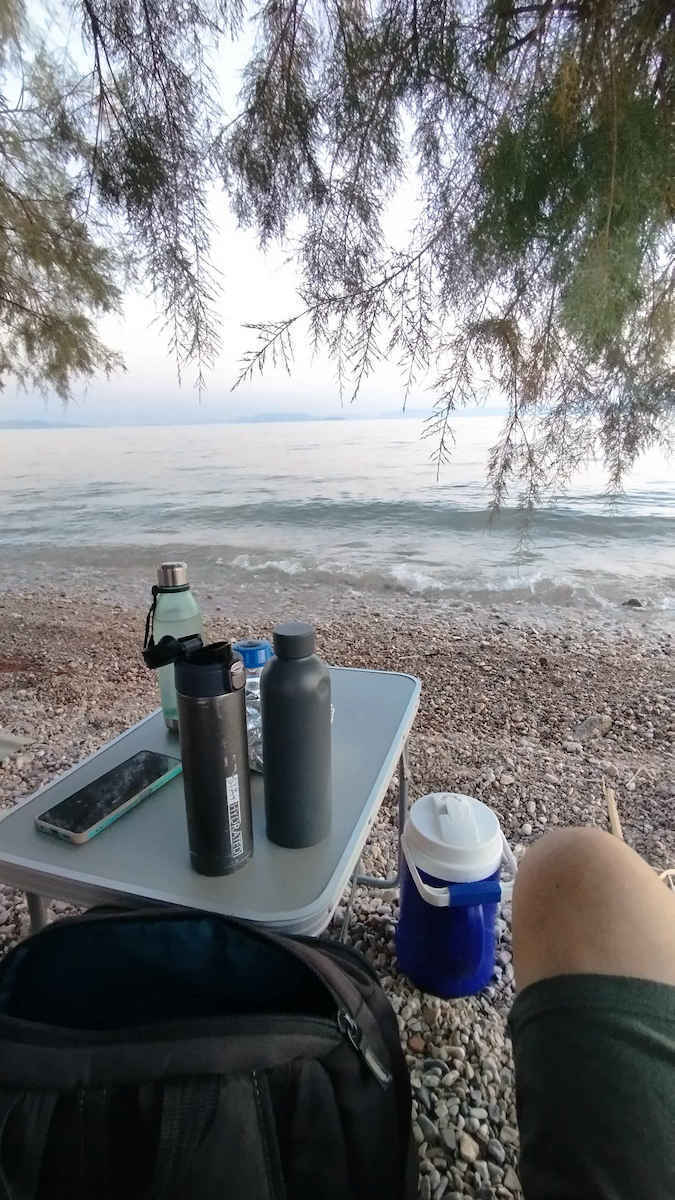 Chair Beach Aluminium Black 65x52x60cm