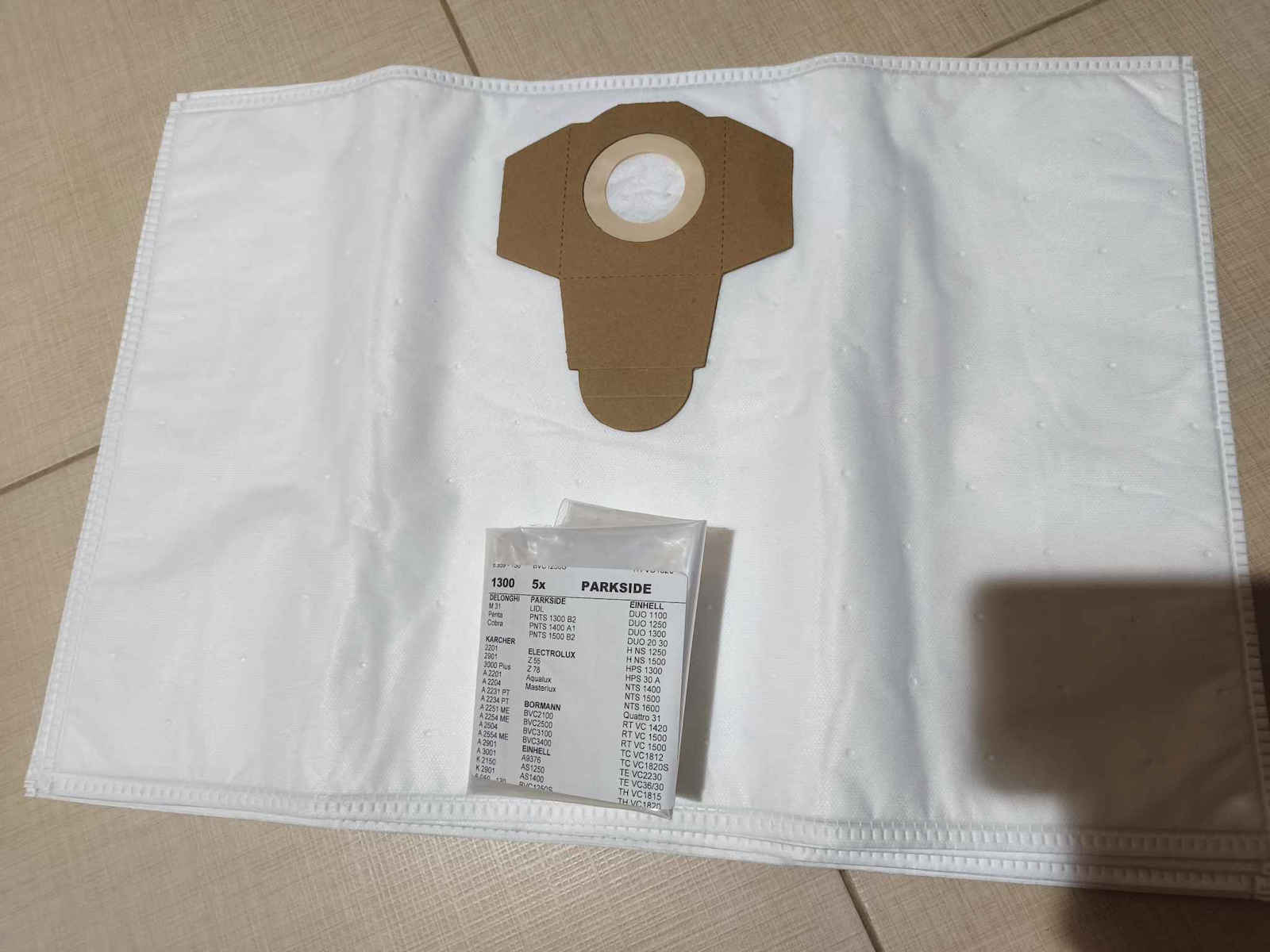 Parkside Vacuum Cleaner Bags 5pcs Compatible with Delonghi Vacuum Cleaner