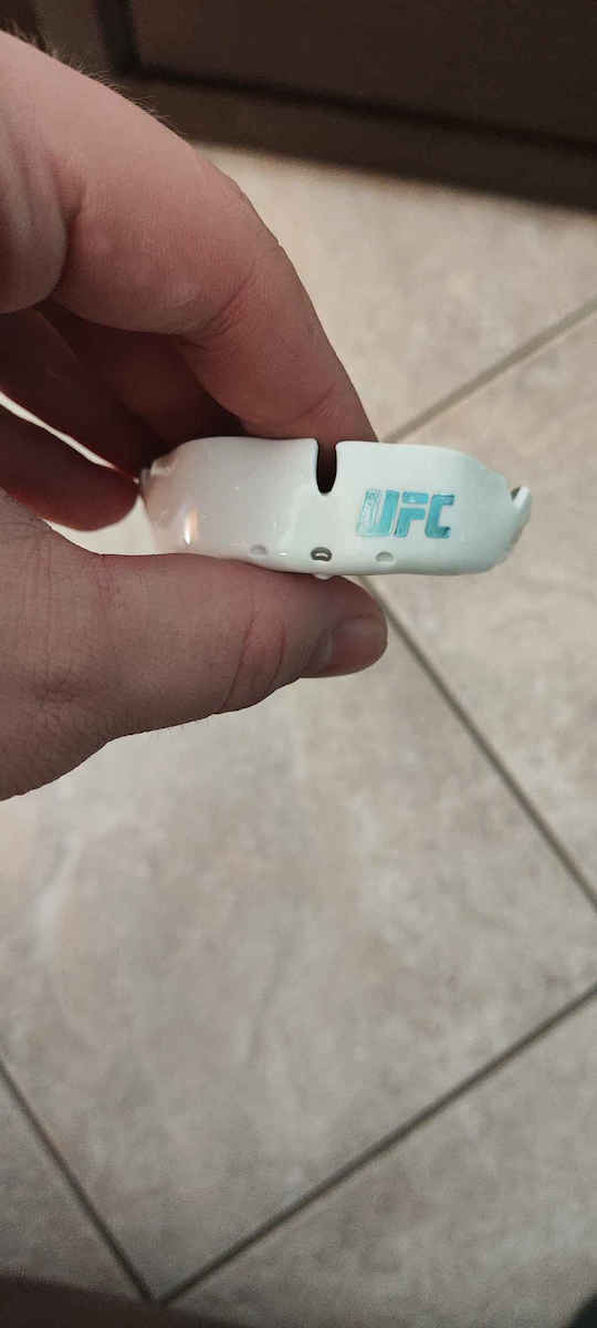 Opro UFC Silver Protective Mouth Guard Senior Black