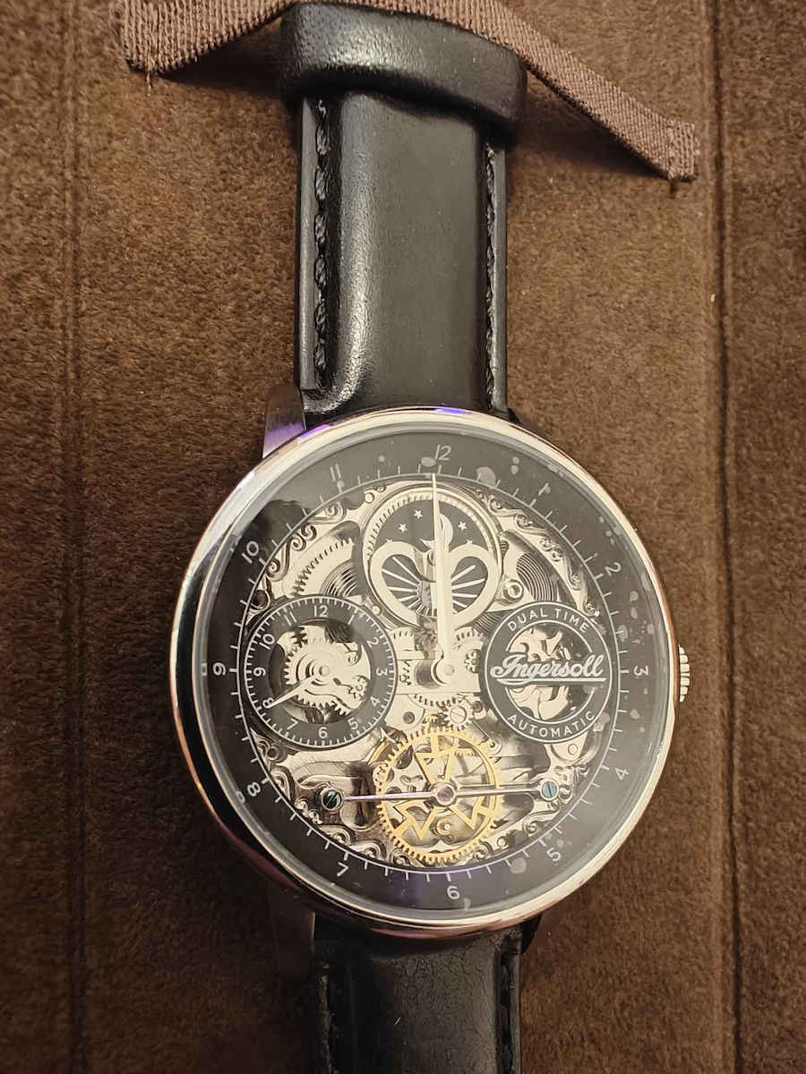Ingersoll Ανδρικό Ρολόι 42mm Αυτόματο με Ασημί / Ασημί Μεταλλικό Μπρασελέ