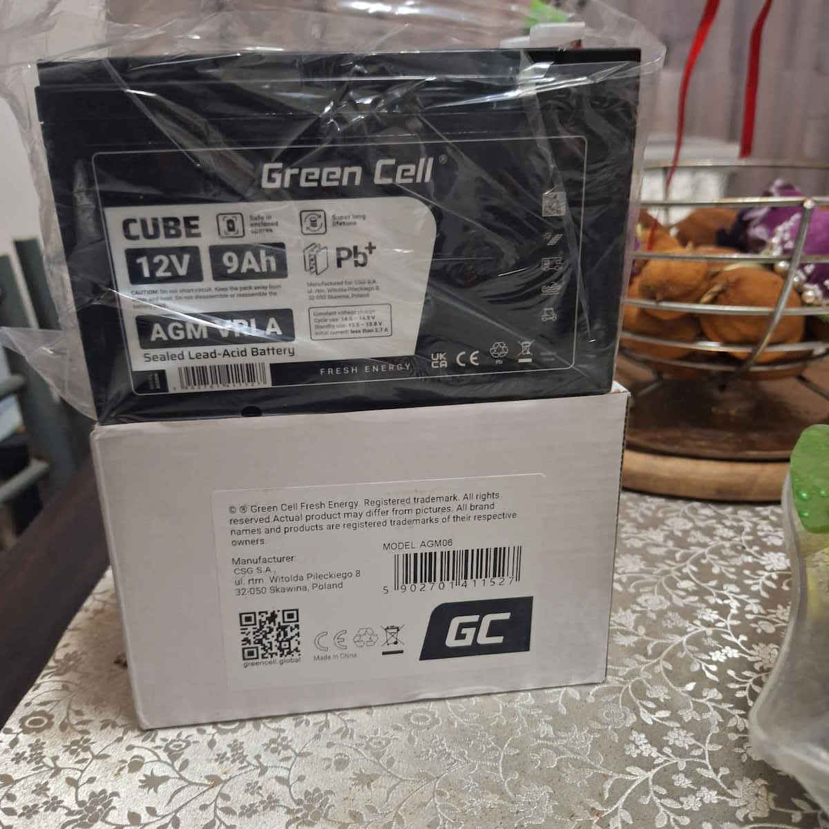 Green Cell Μπαταρία UPS με Χωρητικότητα 12Ah και Τάση 12V AGM07