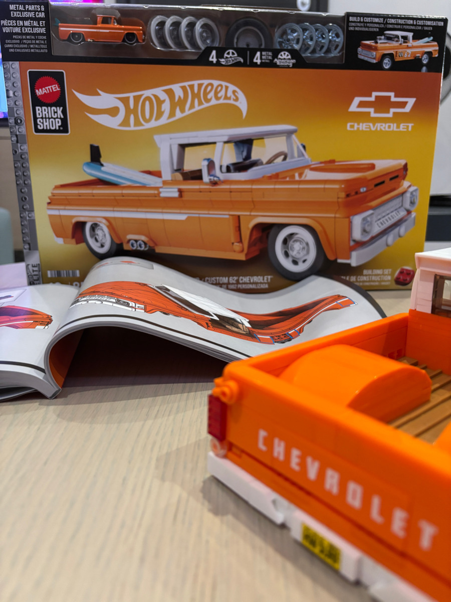 Mattel Brick Shop Building Blocks Custom 62 Chevy Pickup for Ages 10+ 858 Pieces