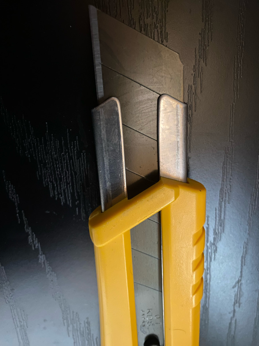 KDS Folding Knife Security with Blade Width 25mm Yellow