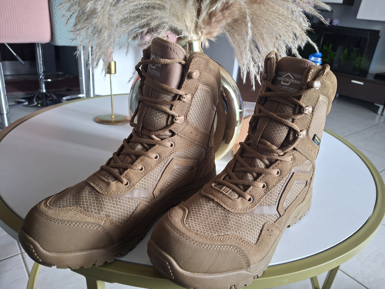 Pentagon Military Boots Scorpion V2 with membrane HydroGuard Suede Brown K15043-03