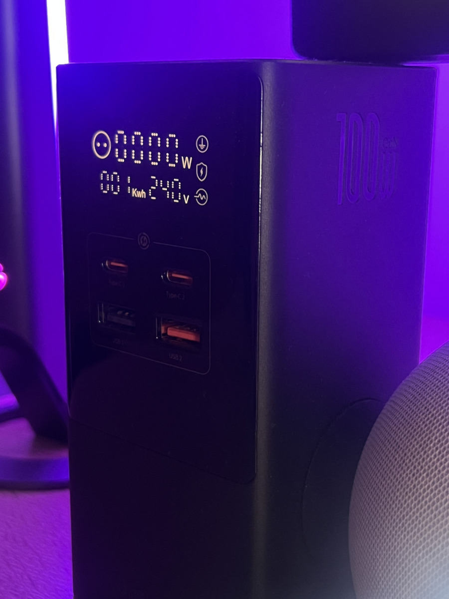 Baseus Πολύπριζο με 2 USB-A, 2 USB-C και Καλώδιο 1.5m