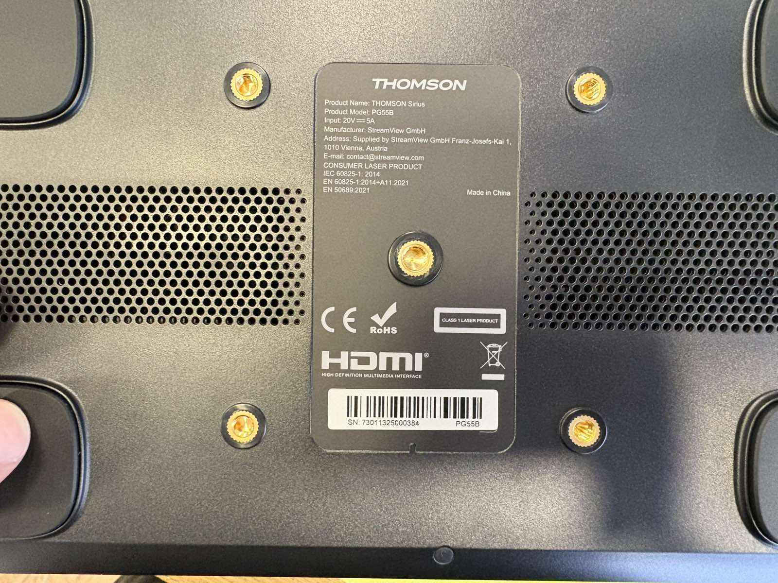 Thomson PG55B Mini Projector DLP με Ενσωματωμένα Ηχεία