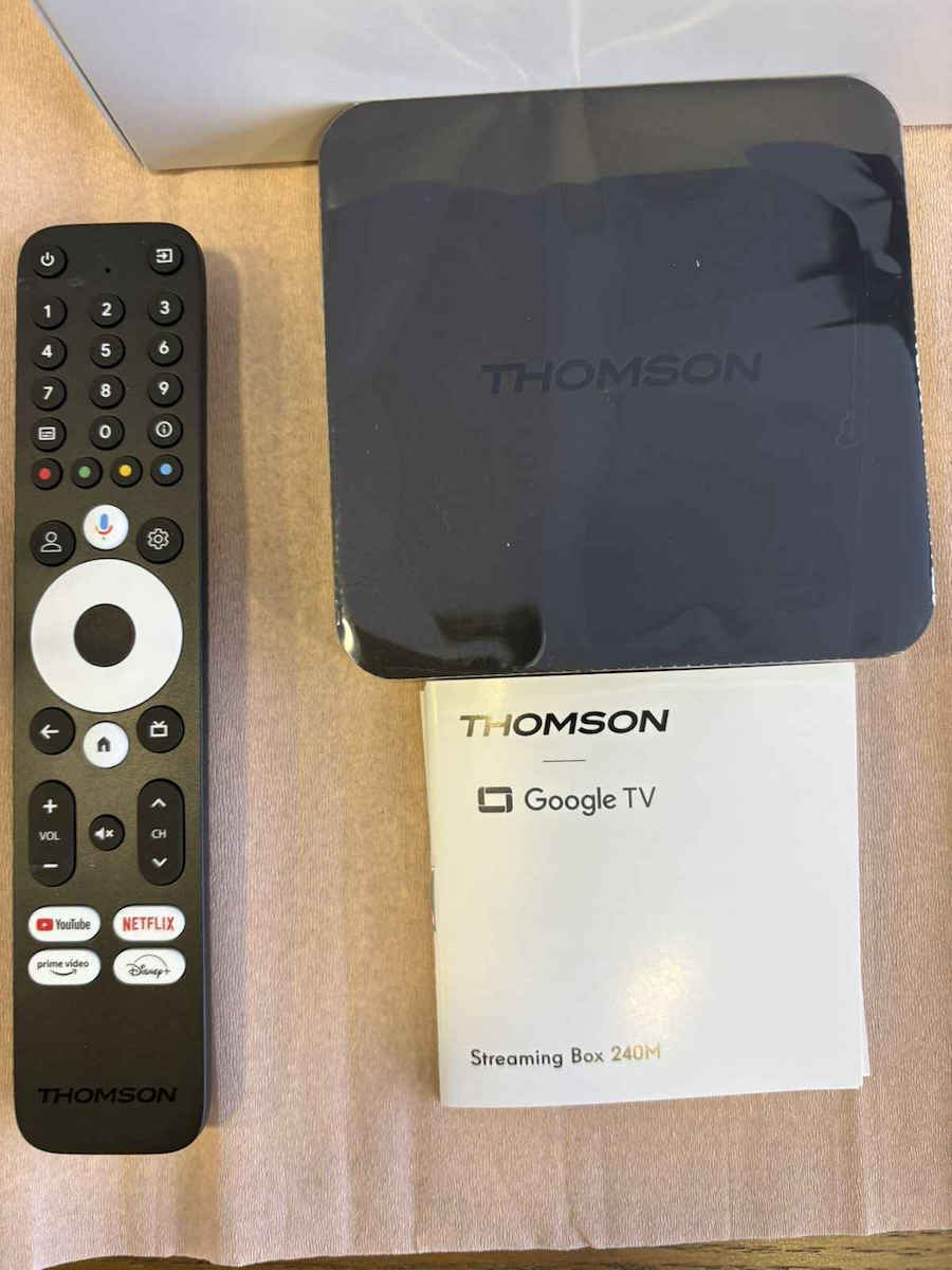 Thomson TV Box 240G 4K UHD με WiFi USB 2.0 2GB RAM και 8GB Αποθηκευτικό Χώρο με Λειτουργικό Android και Google Assistant