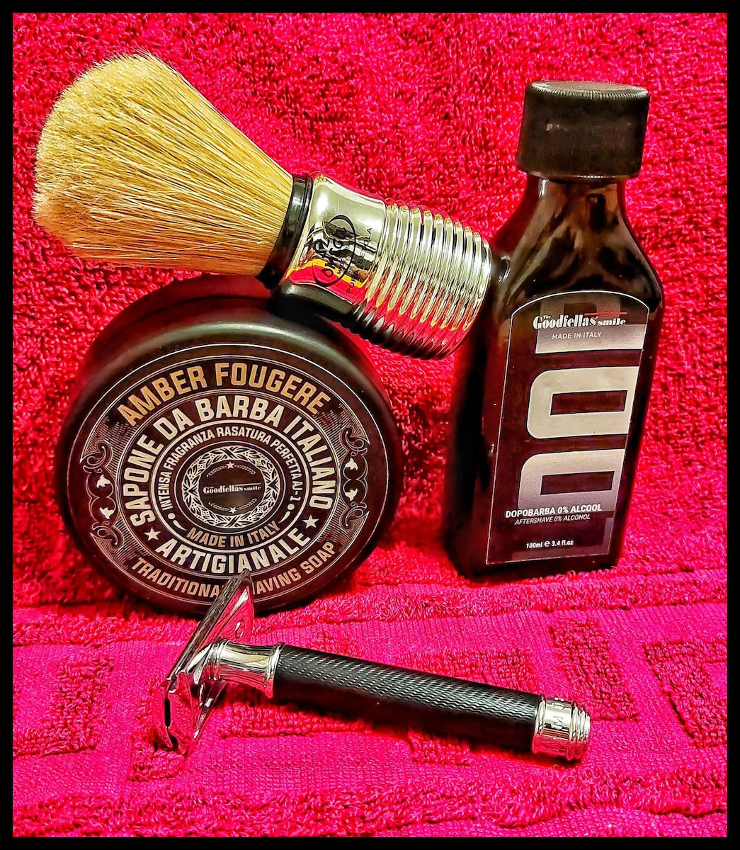 Omega 80080 Silver Shaving Brush with Boar Bristle